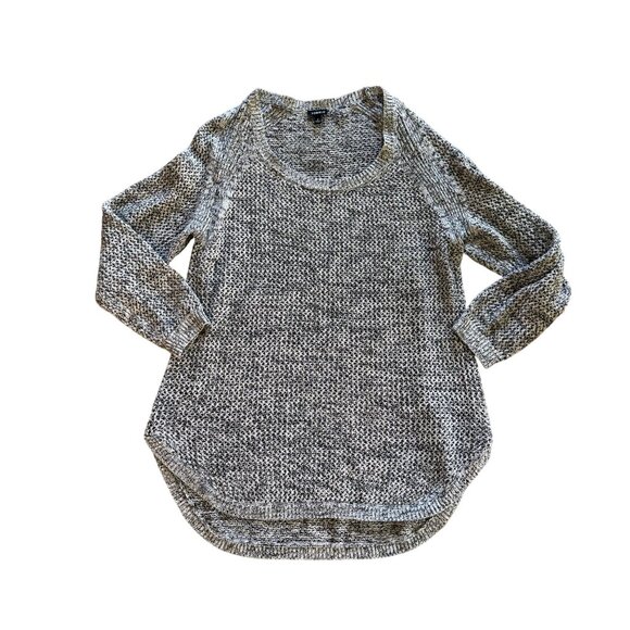 Torrid Womens Metallic Knit High-Low Sweater Size 2 2X Black/White Blend - Picture 1 of 7